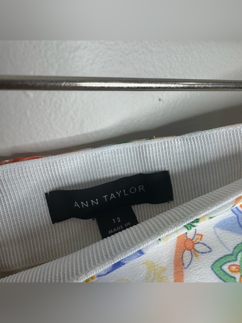 Ann Taylor Satin Italian Summer Lemon Wrap Midi Skirt Size 12 Vacation Coastal - Picture 3 of 6